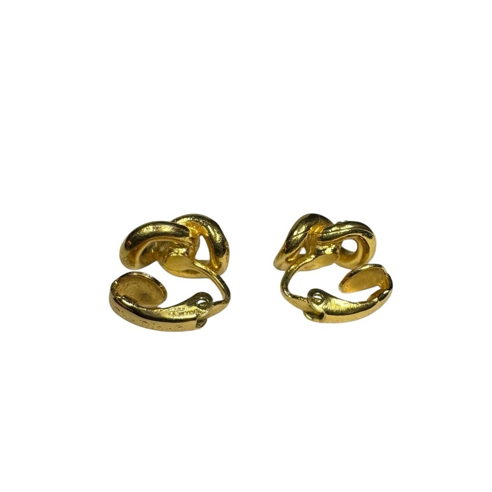 Dior Vintage Clip On Earrings ( missing one stone ) - Picture 4 of 5